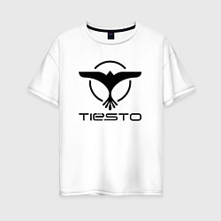 Футболка оверсайз женская Tiesto, цвет: белый