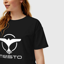 Футболка оверсайз женская Tiesto, цвет: черный — фото 2