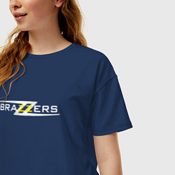 Футболка оверсайз женская Big Brazzers, цвет: тёмно-синий — фото 2