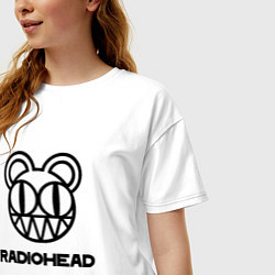 Футболка оверсайз женская Radiohead, цвет: белый — фото 2