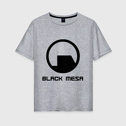 Женская футболка оверсайз Black Mesa: Logo