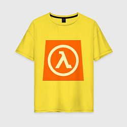 Футболка оверсайз женская Half-Life, цвет: желтый