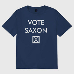Футболка оверсайз женская Vote Saxon, цвет: тёмно-синий
