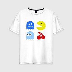 Женская футболка оверсайз Pac-Man Pack