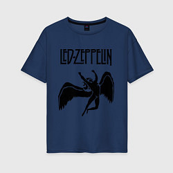 Женская футболка оверсайз Led Zeppelin Swan