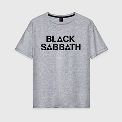 Футболка оверсайз женская Black Sabbath, цвет: меланж