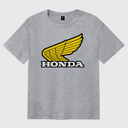 Футболка оверсайз женская Honda, цвет: меланж