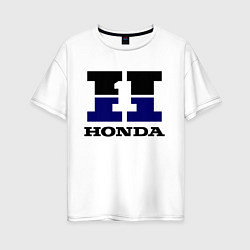 Футболка оверсайз женская Honda, цвет: белый