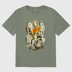 Футболка оверсайз женская Герои Тарантино, цвет: авокадо