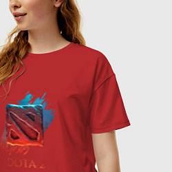 Футболка оверсайз женская Dota 2 Shadows, цвет: красный — фото 2