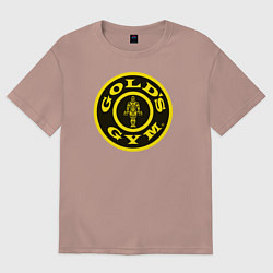 Футболка оверсайз женская Gold's Gym, цвет: пыльно-розовый