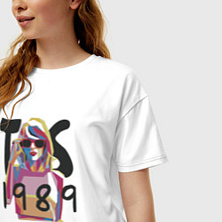 Футболка оверсайз женская Taylor Swift, цвет: белый — фото 2