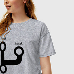 Футболка оверсайз женская Раз, два и в продакшн, цвет: меланж — фото 2