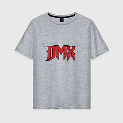 Футболка оверсайз женская DMX, цвет: меланж