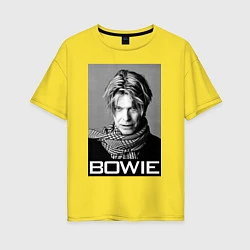 Футболка оверсайз женская Bowie Legend, цвет: желтый