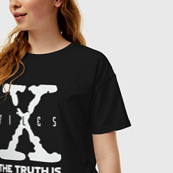 Футболка оверсайз женская X-Files: Truth is out there, цвет: черный — фото 2