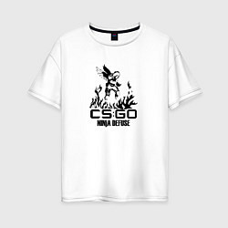 Женская футболка оверсайз Cs:go - Ninja Defuse