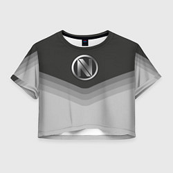 Футболка 3D укороченная женская EnVyUs Uniform, цвет: 3D-принт