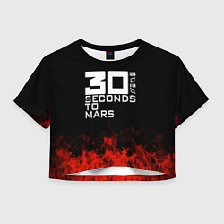 Женский топ 30 Seconds to Mars: Red Flame