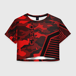 Женский топ CS:GO Red Camo