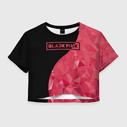 Женский топ Black Pink: Pink Polygons