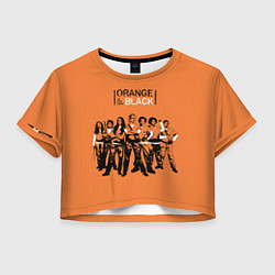 Футболка 3D укороченная женская Orange is the New Black, цвет: 3D-принт