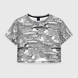 Женский топ Рыбы графика