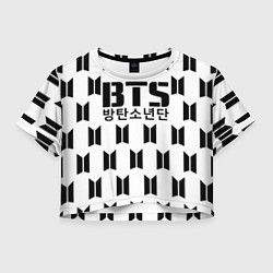 Женский топ BTS: White Pattern