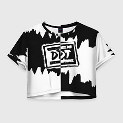 Футболка 3D укороченная женская ДДТ, цвет: 3D-принт