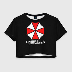 Футболка 3D укороченная женская UMBRELLA CORP, цвет: 3D-принт