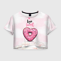 Женский топ Пончик сердечко
