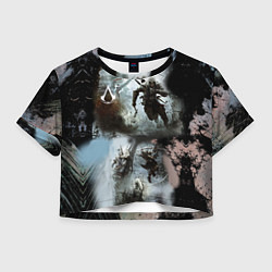 Футболка 3D укороченная женская Assassin??s Creed, цвет: 3D-принт