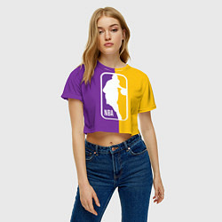 Футболка 3D укороченная женская NBA Kobe Bryant, цвет: 3D-принт — фото 2