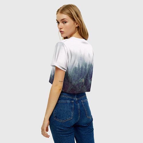 Женский топ Сибирский лес / 3D-принт – фото 4