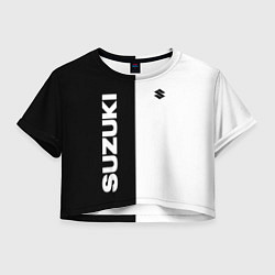 Футболка 3D укороченная женская Suzuki Z, цвет: 3D-принт