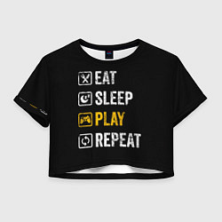 Женский топ Eat Sleep Play Repeat