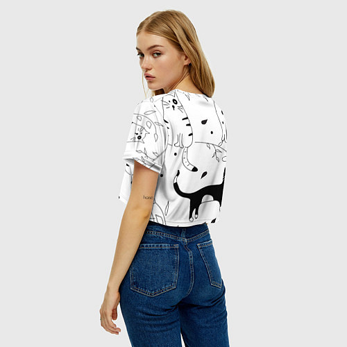 Женский топ Кис-Кис / 3D-принт – фото 4