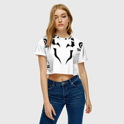 Футболка 3D укороченная женская ИТАДОРИ ТАТУ JUJUTSU KAISEN, цвет: 3D-принт — фото 2