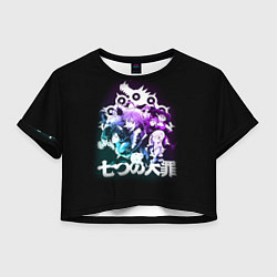 Футболка 3D укороченная женская 7 СМЕРТНЫХ ГРЕХОВ, цвет: 3D-принт