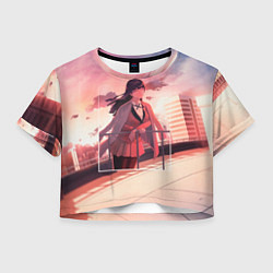 Футболка 3D укороченная женская Kakegurui Yumeko Jabami art, цвет: 3D-принт