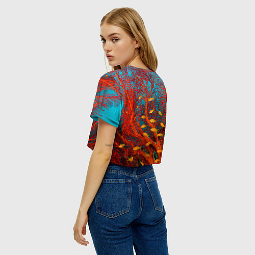 Женский топ Коралловые рыбки / 3D-принт – фото 4