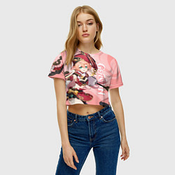 Футболка 3D укороченная женская Genshin Impact, Янь Фэй, цвет: 3D-принт — фото 2