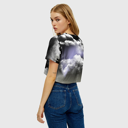 Женский топ Cloudy Night / 3D-принт – фото 4