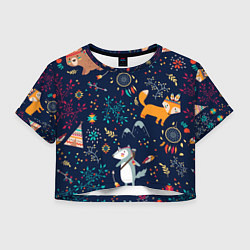 Женский топ Звериный арт