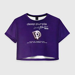 Футболка 3D укороченная женская Deep Purple - Live at Montreux 1996, цвет: 3D-принт