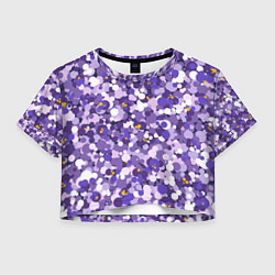 Женский топ Анютины глазки узор