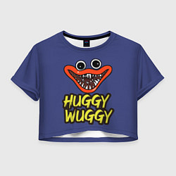 Футболка 3D укороченная женская Huggy Wuggy: Smile, цвет: 3D-принт