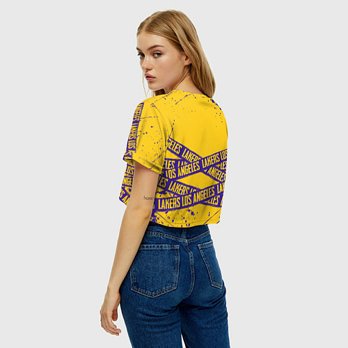Женский топ LAKERS SPORT LINE STYLE NBA / 3D-принт – фото 4