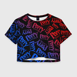 Женский топ POPPY PLAYTIME LOGO NEON, ХАГИ ВАГИ