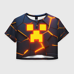 Женский топ ОГНЕННЫЙ КРИПЕР 3D ПЛИТЫ FIRE CREEPER